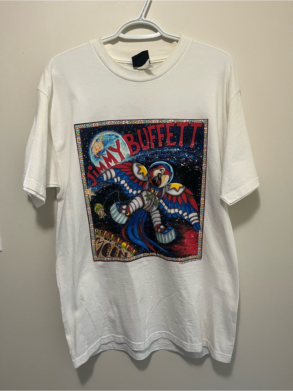 Vintage 1999 Jimmy Buffett Beach House On The Moon Tour Shirt Large Giant Tag